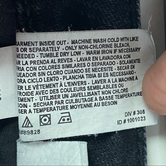 Nine‎ West Black West End Bootcut Jeans Women's 8/28 Short Button Flap Pockets - Picture 11 of 11